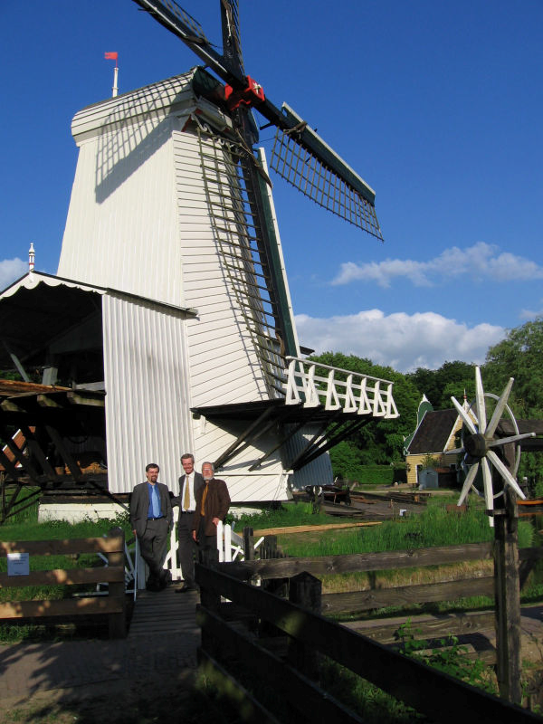 Windmill with IWO founders R. Ross, P. Hafkamp and R. Hunik
